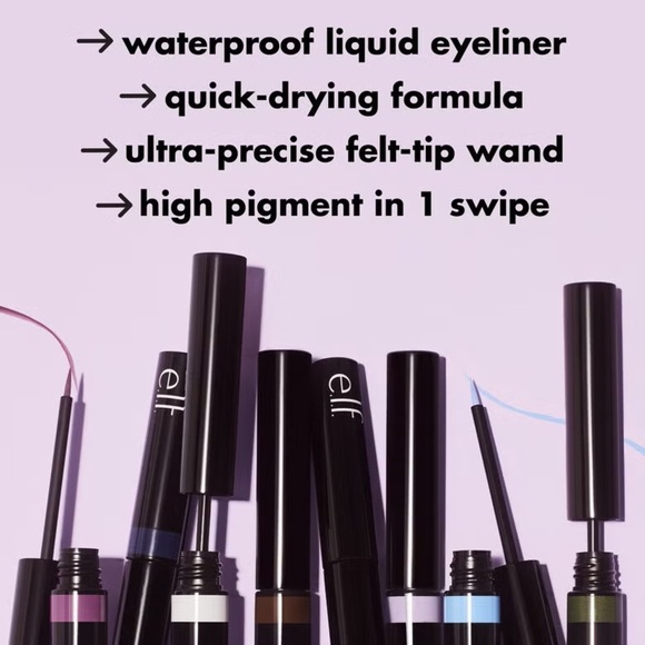 3/$10 Elf Cosmetics Caffeinated H2O Proof Inkwell Eyeliner - Picture 5 of 5